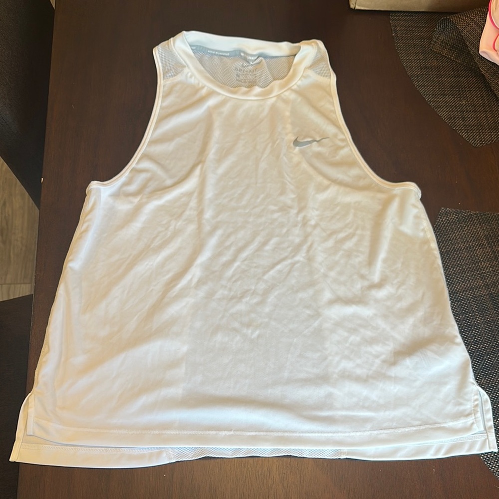 Nike White Athletic Tank